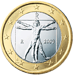 1 Euro Italy 2nd type obverse