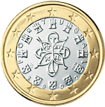 1 Euro Portugal obverse