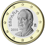 1 Euro Spain obverse 2nd type