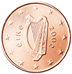 1 eurocent Ireland obverse