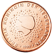 1 eurocent Netherlands obverse