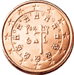 1 eurocent Portugal obverse