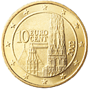 10 eurocent Austria obverse