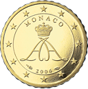 10 eurocent Monaco Prince Albert obverse