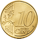 10 eurocent Austria 2nd type reverse