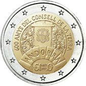 2 Euro Commemorative coin Andorra 2019 - Consell de la Terra