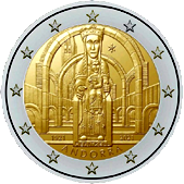 2 Euro Commemorativo Andorra 2021 - 100 years since the coronation of Our Lady of Meritxell