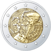 2 Euro Commemorative coin Belgio 2022 - Erasmus programme anniversary 