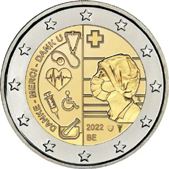 2 Euro Commemorative coins Belgium 2022 - Healthcare during the Covid-19 pandemic 