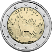 2 Euro Commemorative coin Estonia 2021 - The wolf: national animal of Estonia