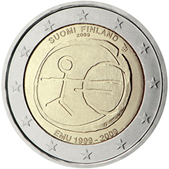 2 Euro Commemorative coin Finland 2009 - Ten years of Economic and Monetary Union