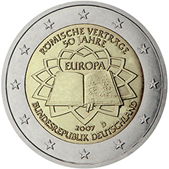 2 Euro Commemorative coin Germany 2007 - 50th anniversary of the Signature of the Treaty of Rome