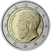 2 Euro Commemorative coin Greece 2013 - Anniversary of the Founding of the Platonic Academy