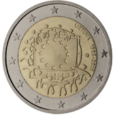 2 Euro commemorative coin Lithuania 2015 - Anniversary of the European Union flag