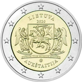 2 Euro Commemorative coin Lithuania 2020 - Aukštaitija