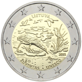 2 Euro Commemorative coin Lithuania 2021 - Žuvintas biosphere reserve