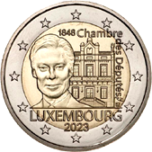 2 Euro Commemorative coin Luxembourg 2023 - Anniversary Chamber of Deputies and Constitution 