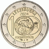 2 Euro Commemorative coin Luxembourg 2024 - 100th anniversary of the introduction of the franc coins