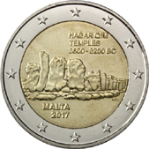 2 Euro Commemorative coin Malta 2017 - Ħaġar Qim