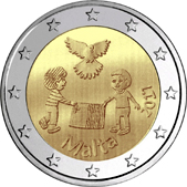 2 Euro Commemorative coin Malta 2017 - From Children in Solidarity: Solidarity and peace