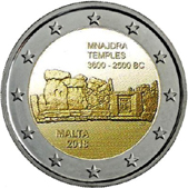 2 Euro Commemorative coin Malta 2018 - Mnajdra