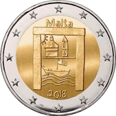 2 Euro Commemorative coin Malta 2018 - From Children in Solidarity: Cultural heritage