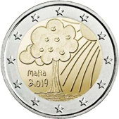 2 Euro Commemorative coin Malta 2019 - From Children in Solidarity: Nature and Environment