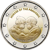 2 Euro Commemorative coin Malta 2021 - Heroes of the pandemic