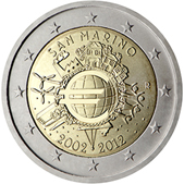 2 Euro Commemorative coin San Marino 2012