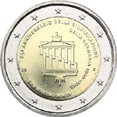 2 Euro Commemorative coin San Marino 2015 - 25 years of German Unity