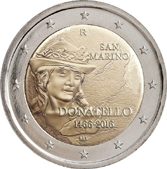 2 Euro Commemorative coin San Marino 2016 - Donatello