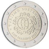 2 Euro Commemorative coin San Marino 2017 - International year of Sustainable Tourism