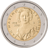 2 Euro Commemorative coin San Marino 2018 - Bernini