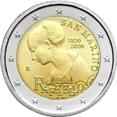 2 Euro Commemorative coin San Marino 2020 - Raphael