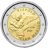 2 Euro Commemorative coin San Marino 2020 - Giambattista Tiepolo