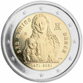 2 Euro Commemorative coin San Marino 2021 - Albrecht Dürer 