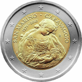 2 Euro Commemorative coin San Marino 2021 - Caravaggio