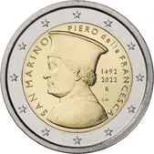 2 Euro Commemorative coin San Marino 2022 - Piero della Francesca 