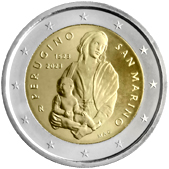 2 Euro Commemorative coin San Marino 2023 -  Pietro Perugino 