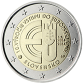 2 Euro Commemorative coin Slovakia 2014 - 10 years of Slovakian membership in the European Union