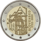 2 Euro Commemorative coin Slovakia 2022 - 300 years since the first steam engine for pumping pit water