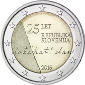 2 Euro Commemorative coin Slovenia 2016 - Anniversary of the Independence