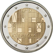 2 Euro Commemorative coin Slovenia 2022 - 150 years since the birth of Jože Plečnik