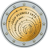 2 Euro Commemorative coin Slovenia 2023 - 150th anniversary of the birth of Josip Plemelj