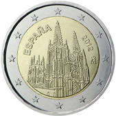 2 Euro Commemorative coin Spain 2012 - Burgos Cathedral