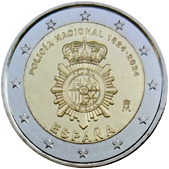 2 Euro Commemorative coin Spain 2024 - National Police Corps