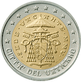 2 Euro Vatican City Sede Vacante 2005 obverse