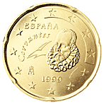 20 eurocent Spain obverse