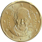 20 eurocent Vatican City Francis obverse