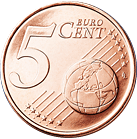 5 eurocent Latvia reverse